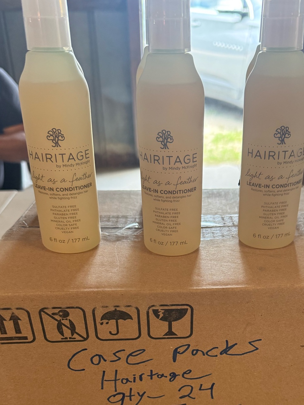 Hairitage Light as a Feather Leave-In Conditioner - Pale Yellow Bottle